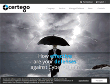 Tablet Screenshot of certego.net